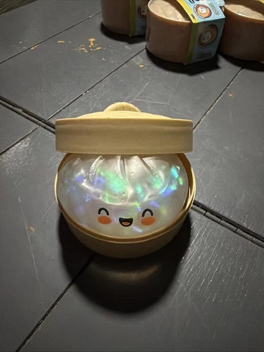 SUPER RARE Crazy Fun Rainbow Mystery Squishy Bun Dumpling - Holographic Ribbon