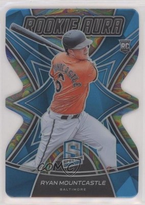 2021 Spectra Rookie Aura Neon Blue Prizm Die-Cut 22/45 Ryan Mountcastle RC 0xz8