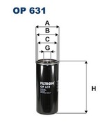 Filtron ÖLfilter Op 631 Anschraubfilter FüR 9700 9900 8500 Fm 7700 8700 Volvo 2