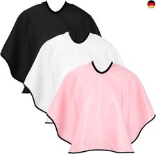 3 Stück Make-up-Umhang,Frisierumhang Kurz,Schminkmantel Friseurumhang 