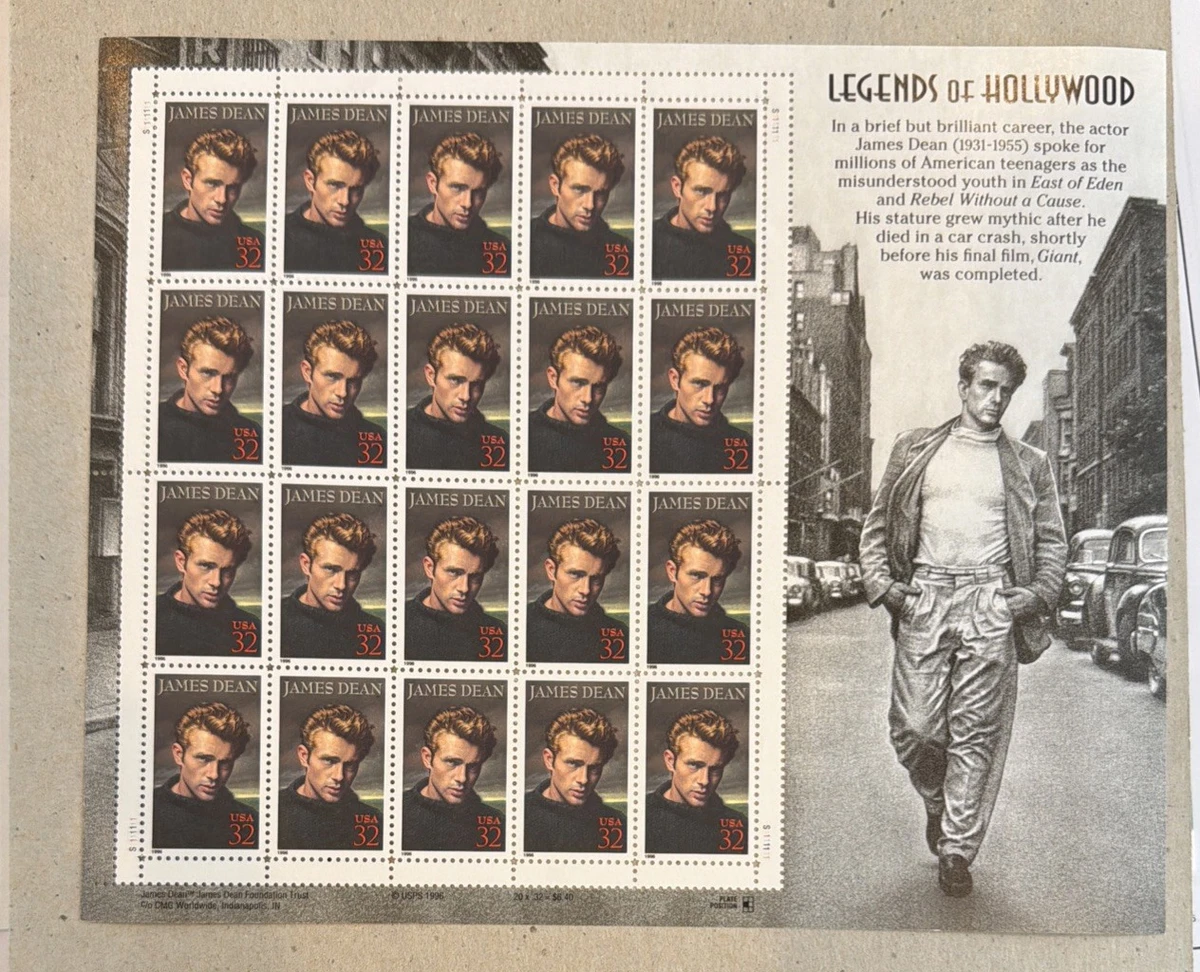 James Dean Stamp Sheet for sale | eBay