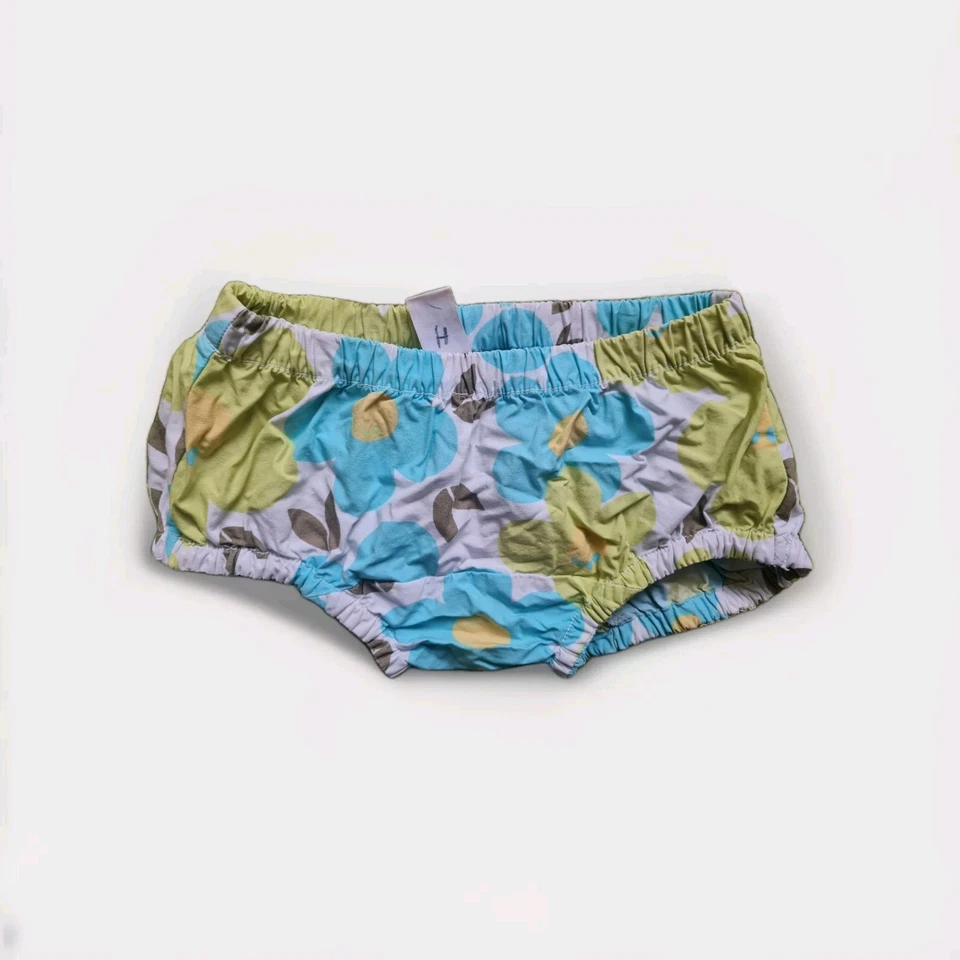 H&M Unisex Schwimmhose Schwimmwindel Blumig Grün Blau Gr 80