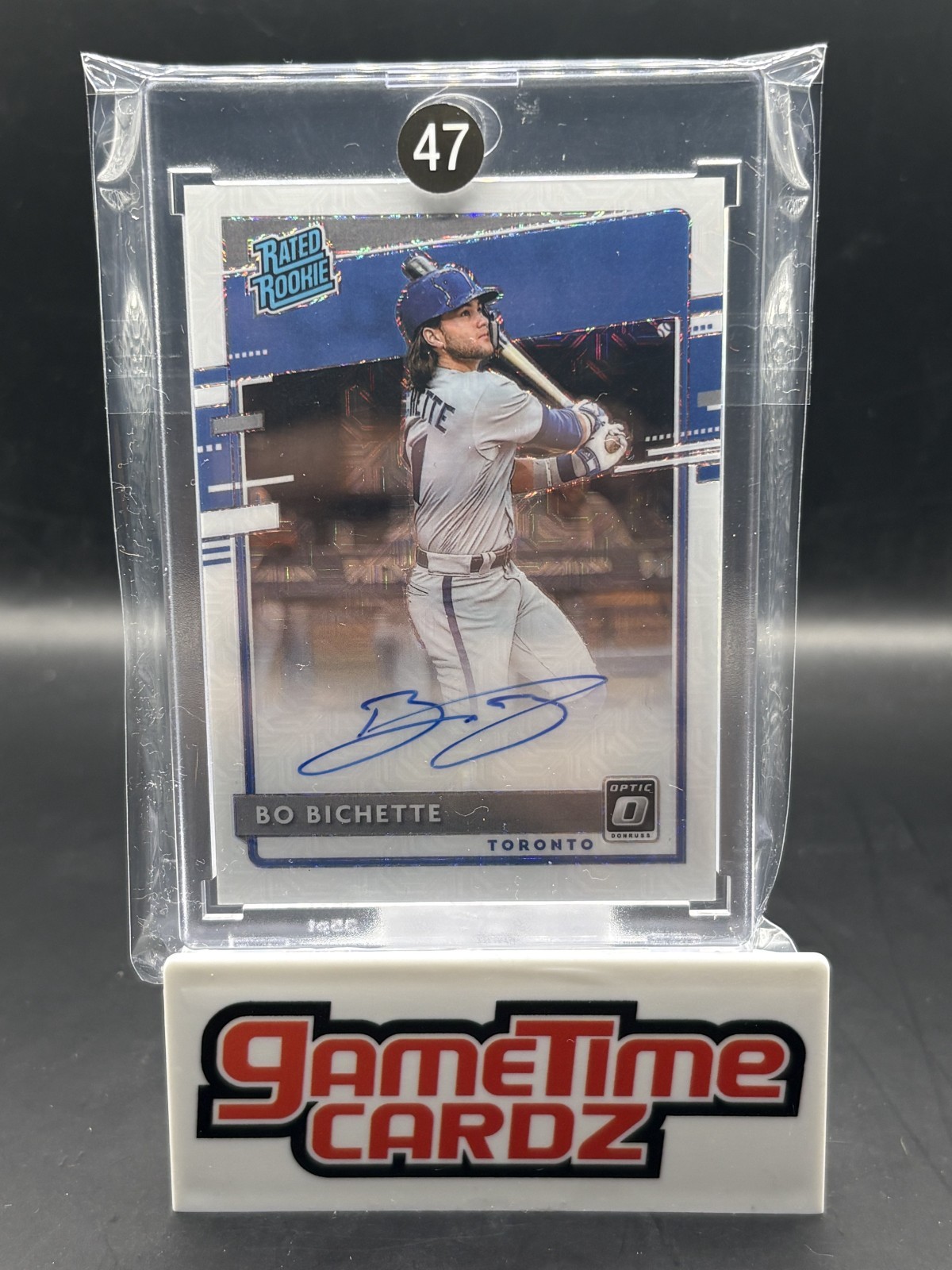 AUCTION #47- BO BICHETTE 2020 PANINI OPTIC ROOKIE AUTO /99