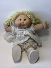 Vintage Cabbage Patch Kids Doll Coleco Yarn Hair Blue Eyes Signed Xavier Roberts