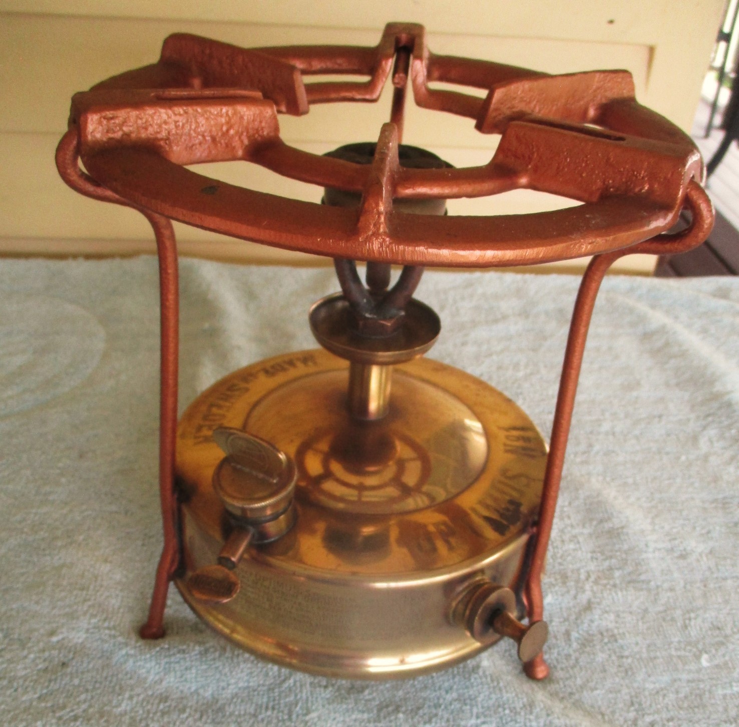 Optimus No.1 Brass & Steel Pressure Stove for Camping, Hiking etc made in Sweden