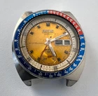 SEIKO 6139-6002 Automatic Chronograph Watch Vintage Mens Yellow Dial To Restore