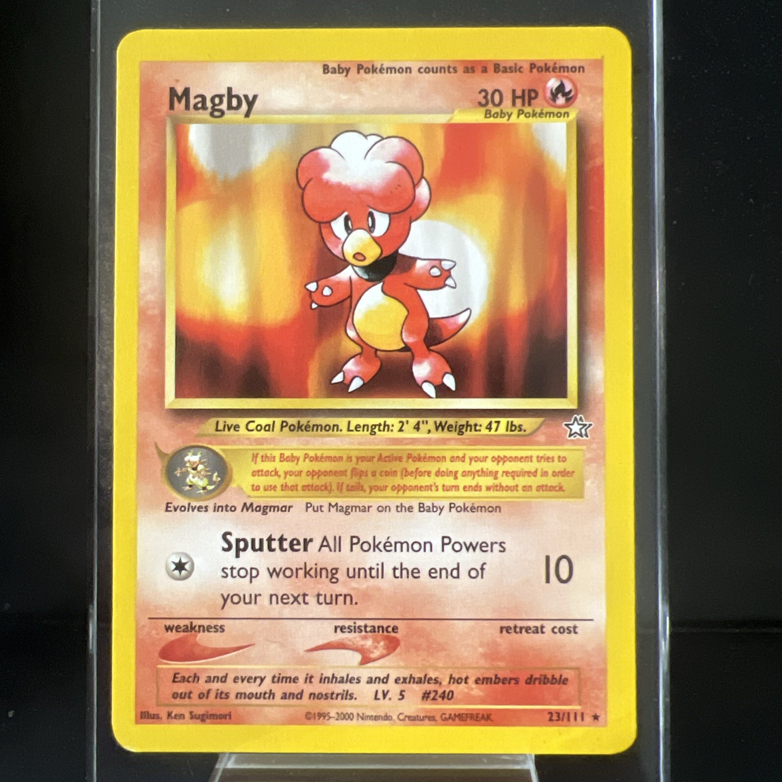 Magby 23/111 Neo Genesis NM Pokemon TCG