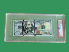 PSA Encapsulated PRESIDENT DONALD J. TRUMP Signed Autographed $100 Bill MAGA
