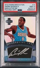 2012 PANINI INNOVATION INNOVATIVE INK #13 ANDRE IGUODALA PSA 9 AUTO 10