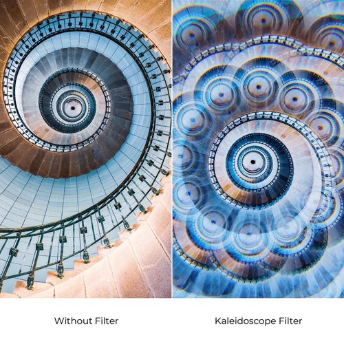 K&F Concept Lens Filter Kaleidoscope 58 67 72 77 82mm special effects Sony Canon - Picture 5 of 7