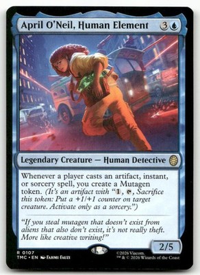 April O'Neil, Human Element Commander Teenage Mutant Ninja Turtles MTG NM