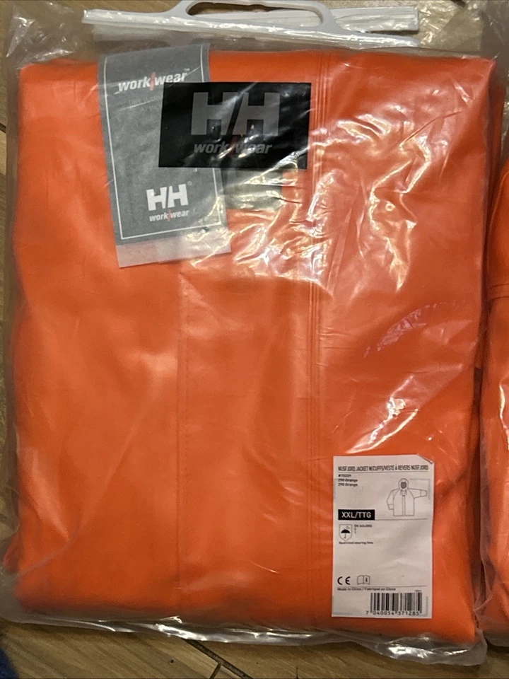 Helly Hansen Nusfjord Chaqueta de Lluvia y Baberos Conjunto Naranja Impermeable XXL Foto 2 de 4