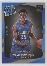 2017 Panini Donruss Rated Rookies Press Proof Silver /299 Wesley Iwundu #168 5h0