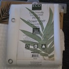 Eco Living PEVA Shower Liner 70x72 Frosted Leaves Mold & Mildew Resistant — photo 2