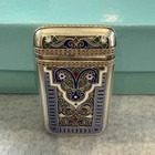 Antique Russian Silver Gilt Cloisonné Enamel Vesta Case