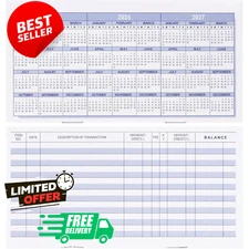 20x Checkbook Register Personal Bank Transaction Ledger for Checking Savings NEW