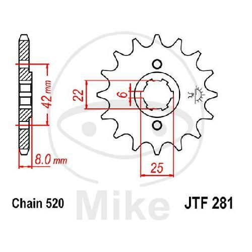 JT Sprockets Ritzel 15 Zähne Teilung 520 F28115 online kaufen eBay