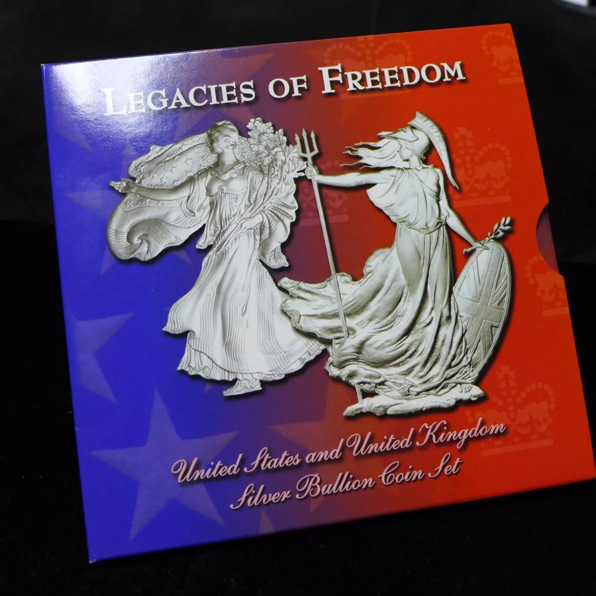 Legacies Of Freedom イーグル銀貨とブリタニア銀貨 Legacies of Freedom Silver Eagle 2003 & Silver Britannia