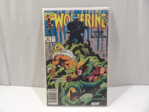 Vintage Marvel comic book, Wolverine Home is the Hunter, Sept 1991 No 46