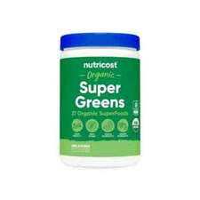 Nutricost Super Greens Powder Organic (30 Servings) Unflavored - 03/2027