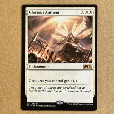 B3G3 ~ MTG ~ Glorious Anthem ~ M21 Magic Core Set 2021 ~ #021 ~ Rare ~ M / NM