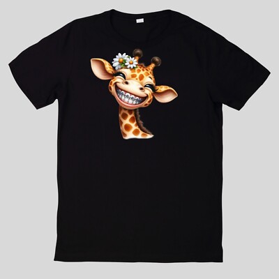Funny Animals T-Shirt With Braces Cotton Fun Fun Sayings Funny Cartoon