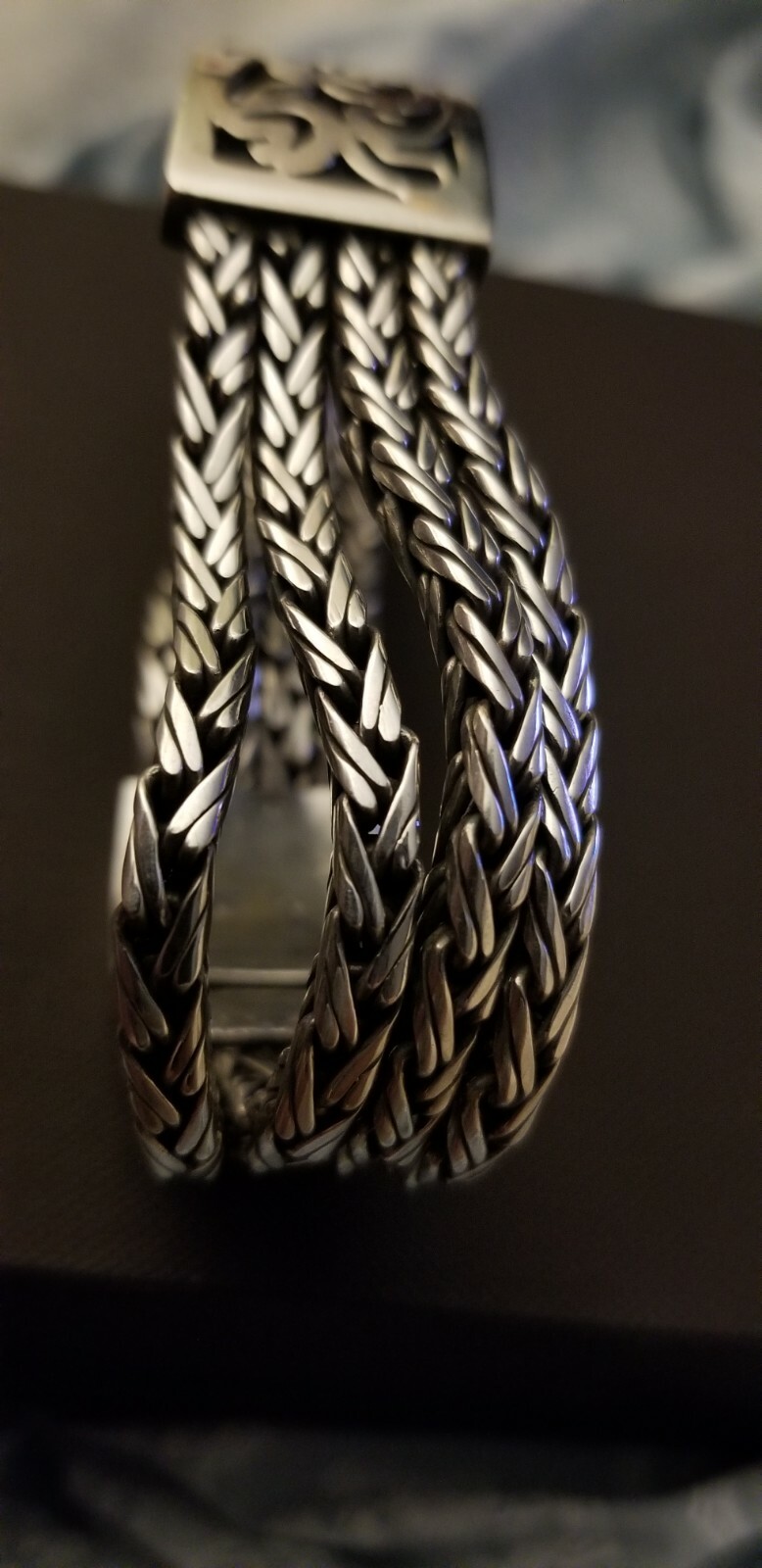 Custom Silver Bracelet Very Different fits 8" wri… - image 4