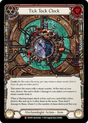 FAB   Tick Tock Clock  - Bright Lights Card # 074