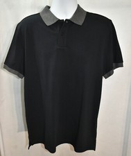 Old Navy Shirt Polo Size Large Short Sleeve Black Go-Dry Men's
