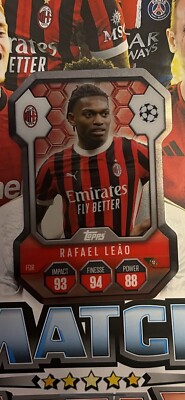 Match Attax 2025 24/25 Chrome Shield Rafael Leao - AC Milan SH16