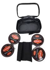 Set Triangle Shoe Care Kit Shoes Shine Polishing Black Leather Dress