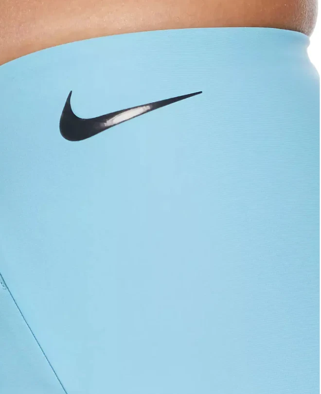 Parte inferior de bikini Nike para mujer XL Hydralock Cheeky Kickshort en azul acuario Foto 4 de 4