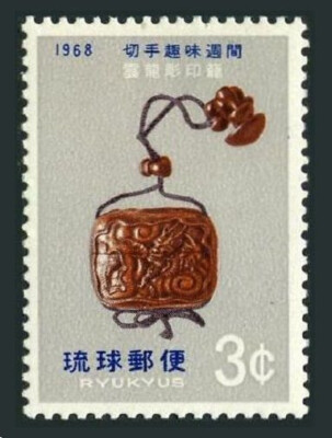 RyuKyu 168 block/4, MNH. Michel 197. Philatelic Week 1968. Pill