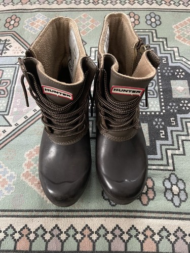 Hunter Corwin Brown Lace-Up Rain Snow 
