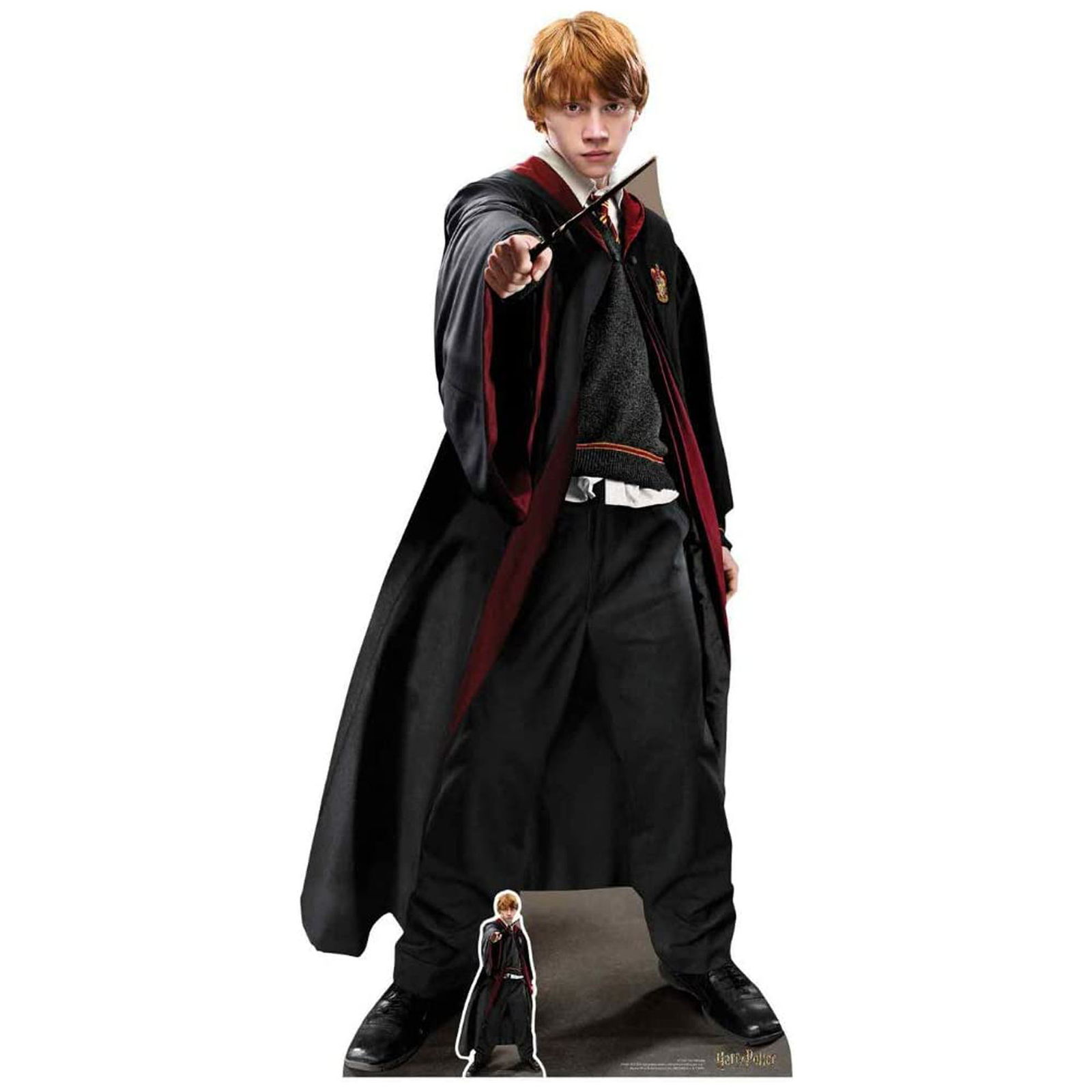 Ron Weasley with Wand Cardboard Cutout Official Harry Potter Free Mini Standee