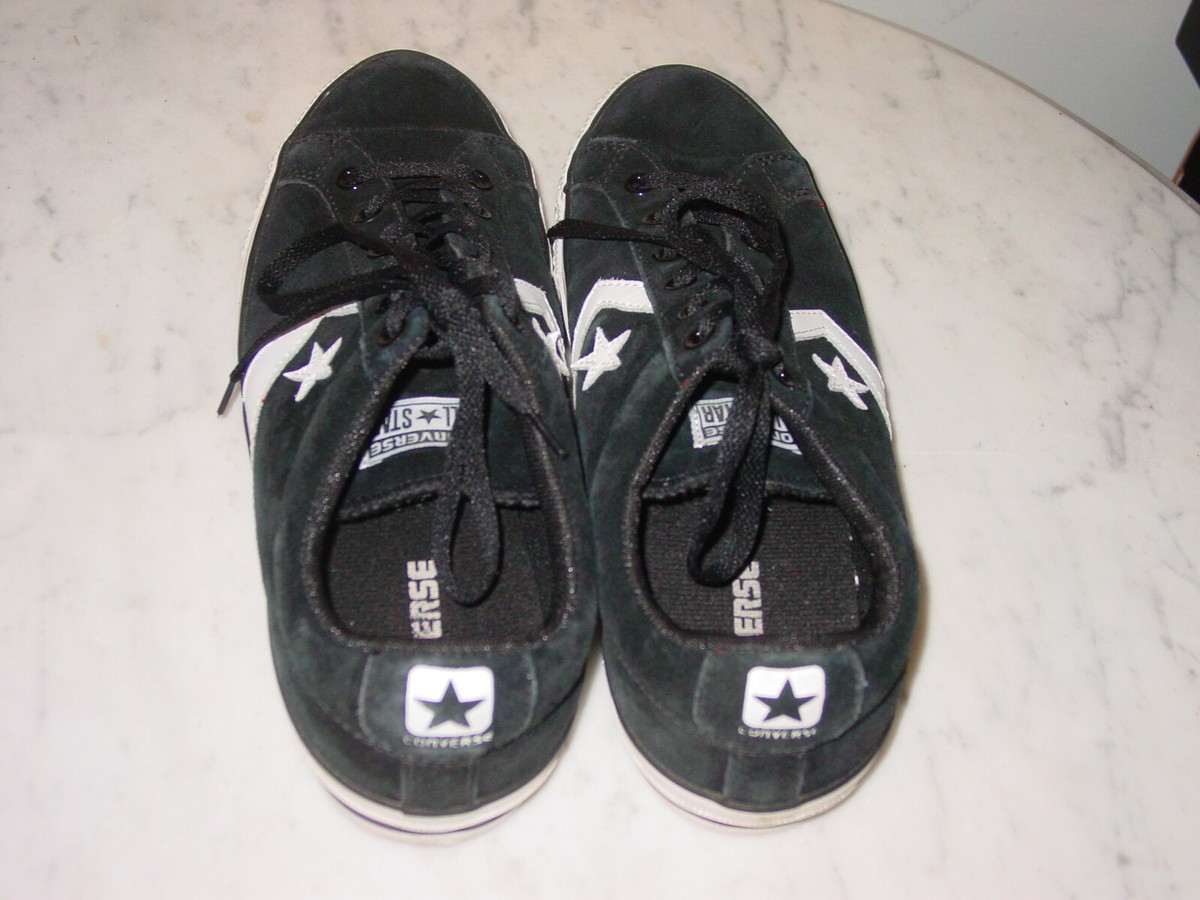 Mens Converse 129695C Kenny Anderson Black/White Skate Shoes! Size