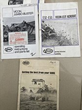 Vicon-Lely; jumbo buster,acrobat,& 600s spreader job lot x3 from 1970’s