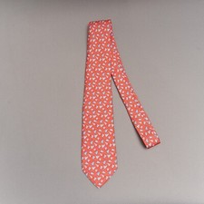 Vineyard Vines Silk Tie Red Nautical Signal Flags Sailing 62"