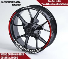 DUCATI Hyperstrada Decalcomanie Ruote Cerchi Adesivi Strisce