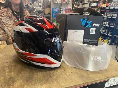 VCAN VX Motorcycle Full Face Motorcycle Street Bike Helmet w