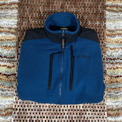 L.L. Bean Men's All Conditions Polartec Zip-Up Fleece Jacket Vintage Large Tall
