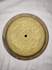 Vintage Victorian Style 9" Solid Brass Ceiling Mount Medallion / Canopy