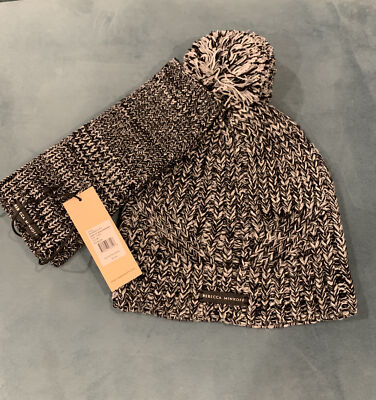 NWT Rebecca Minkoff Beanie Hat and Arm Warmer Gloves Set One  display picture 2