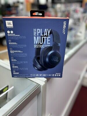 JBL Live 660NC Wireless Over-Ear Noise Cancelling Headphones - Blue for  sale online