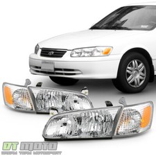 For 2000-2001 Toyota Camry Headlights Headlamps+Corner Lights 4pcs Left+Right