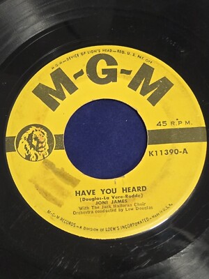 Joni James ~ Have You Heard / Wishing Ring ~ 1953 ~ 45 rpm 