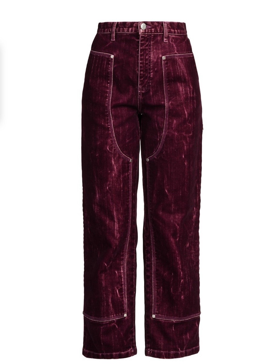 パンツ STELLA McCARTNEY Tiziano Red Wool Ruby Wide-Leg Pant STELLA MCCARTNEY Wool-crepe wide-leg pants | NET-A-PORTER