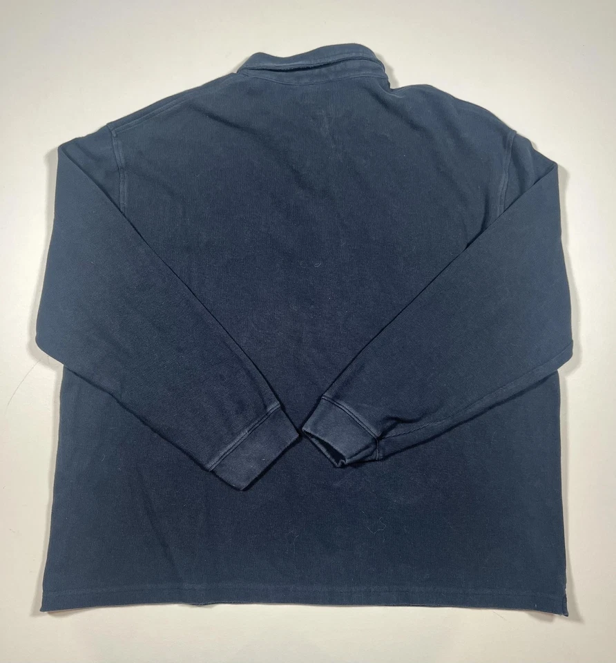 Duluth Trading Co Pullover Shirt Mens 2XL Blue Long Sleeve Heavyweight Workwear - Image 2 of 4