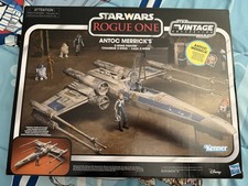 Star Wars Vintage Collection Rogue One X-Wing Fighter with Antoc Merrick Hasbro