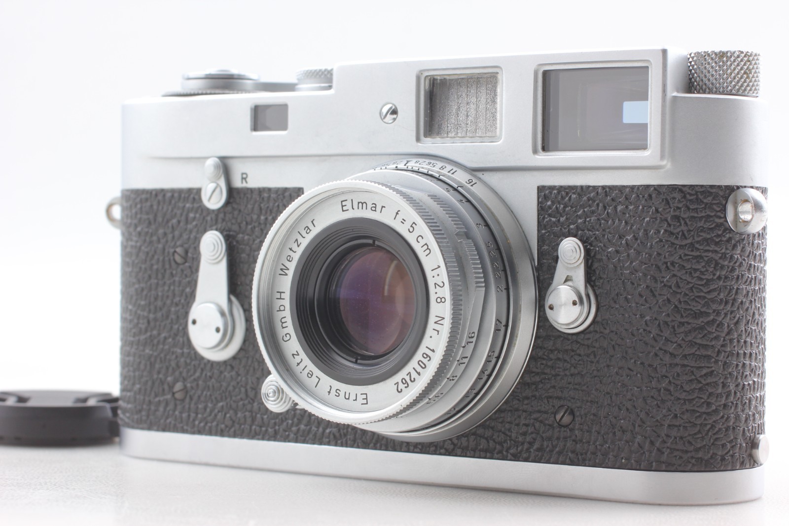 "Near Mint" Leica M2 35mm Rangefinder Film Camera Elmar 50mm F/2.8 Lens JAPAN